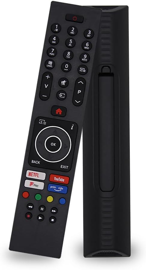 SIUMAL Universal Remote Control for Luxor Bush Digihome Finlux Smart TV with Netflix/Youtube/Freeview Play/Prim Vide – No Setup Required