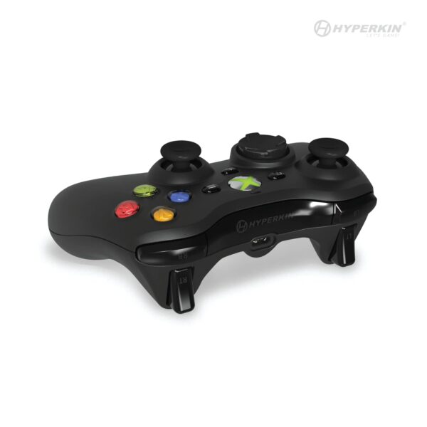 Hyperkin Xenon Wired Controller - Black - Officially licensed Xbox 360 Controller replica for use with Xbox Series X|S, Xbox One, Windows 10|11, PC, Video Game Controller, 3.5MM Audio Jack, Impulse Triggers, Plug and Play Gaming Gamepad - Image 3