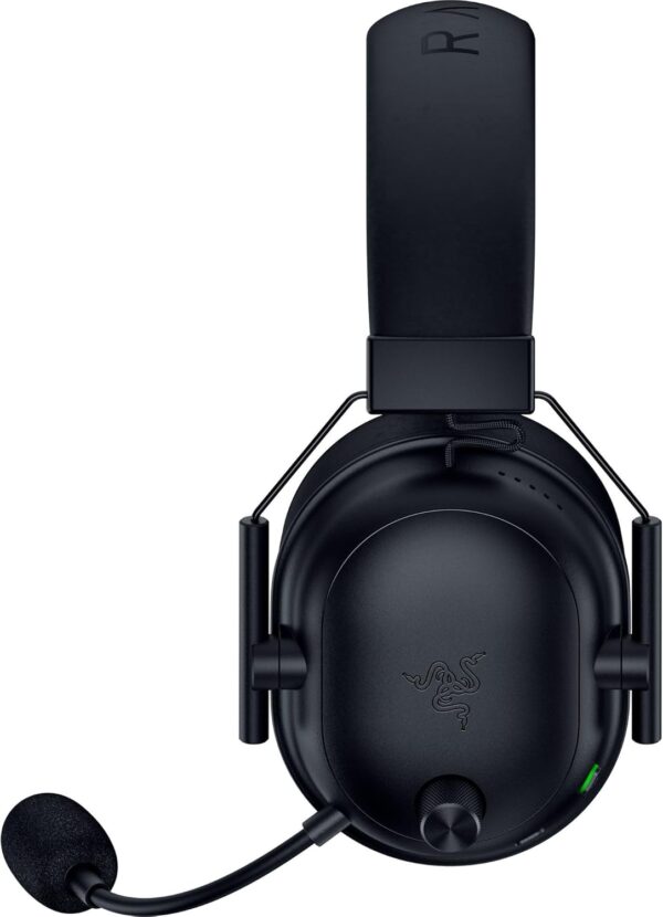 Razer BlackShark V2 HyperSpeed Wireless Gaming Headset: 280g Lightweight - THX Spatial Audio - Bendable Mic - 50mm Drivers - 2.4GHz, Bluetooth or USB - 70 Hr Battery w/USB Type C Charging - Black - Image 8