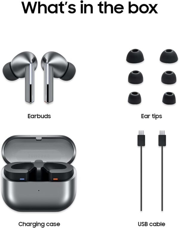 SAMSUNG Galaxy Buds 3 Pro AI True Wireless Bluetooth Earbuds, Noise Cancelling, Sound Optimization, Real-Time Interpreter, Redesigned Comfort Fit, Silver [US Version, Amazon Exclusive 2Yr Warranty] - Image 11
