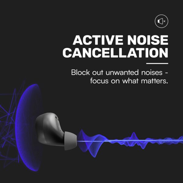 Raycon Everyday Earbuds (2024 Edition) - Bluetooth True Wireless in-Ear Buds with 32 Hours Playtime, Multpoint Technology, Extreme Comfort, and Active Noise Cancellation (Carbon Black) - Image 6