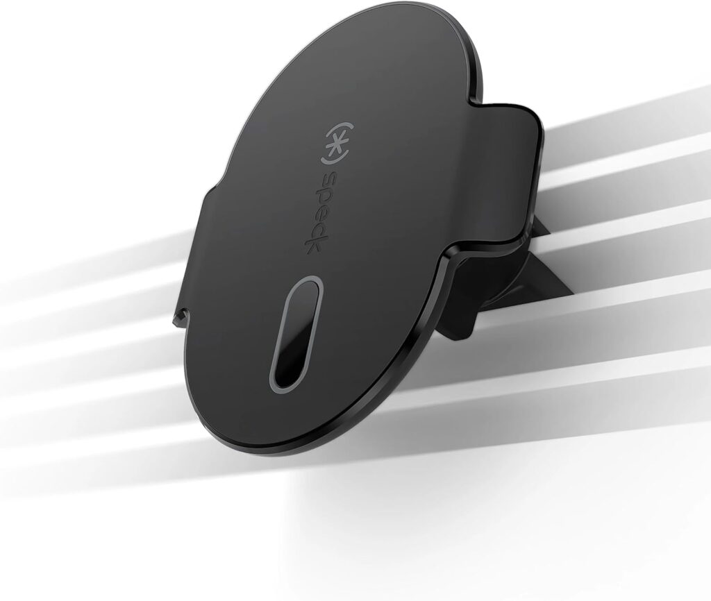 Speck iPhone Car Vent Mount MagSafe Accessory – ClickLock No-Slip Interlock, Ultra Secure Vent Clamp, 360 Adjustable & Lockable Ball Point – Black