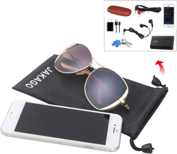 JAKAGO 2x Universal fabric Pouch Phone Sock Portable Waterproof bag Case Sleeve for Glasses Earphone Powerbank and all under 5.5" Mobile Phone like Iphone Samsung Huawei LG Sony (11x18CM) - Image 3