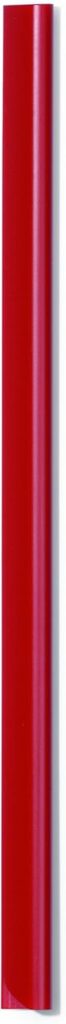 Durable A4 Spine Bar 6mm Red – Pack of 50 – Quick and Easy Binding for Unpunched Documents – Holds Up to 60 A4 Sheets