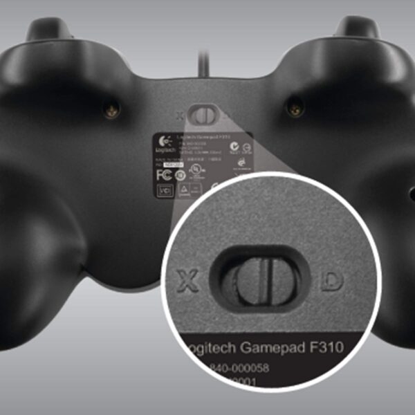 Logitech G F310 Wired Gamepad Controller Console Like Layout 4 Switch D-Pad PC - Blue/Black - Image 3