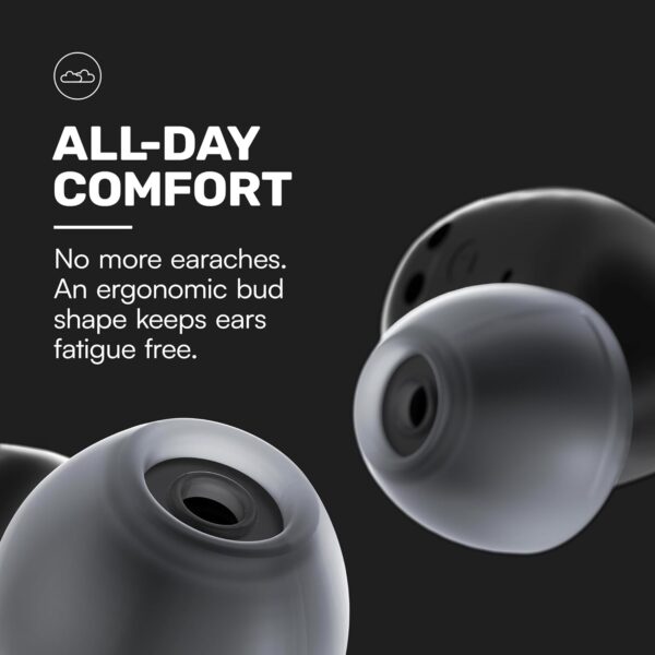 Raycon Everyday Earbuds (2024 Edition) - Bluetooth True Wireless in-Ear Buds with 32 Hours Playtime, Multpoint Technology, Extreme Comfort, and Active Noise Cancellation (Carbon Black) - Image 4