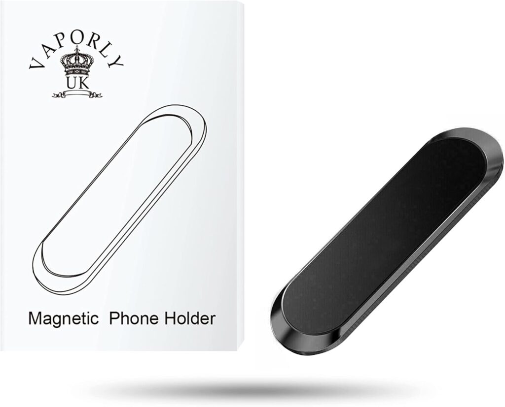 Vaporly UK Magnetic Universal Phone Holder/Key/small metal tool object Holder, Magnet Mount strong self adhesive For Home, Office, Wall, Car Dash Sticks to Any Dashboard for GPS in VAN Lorry