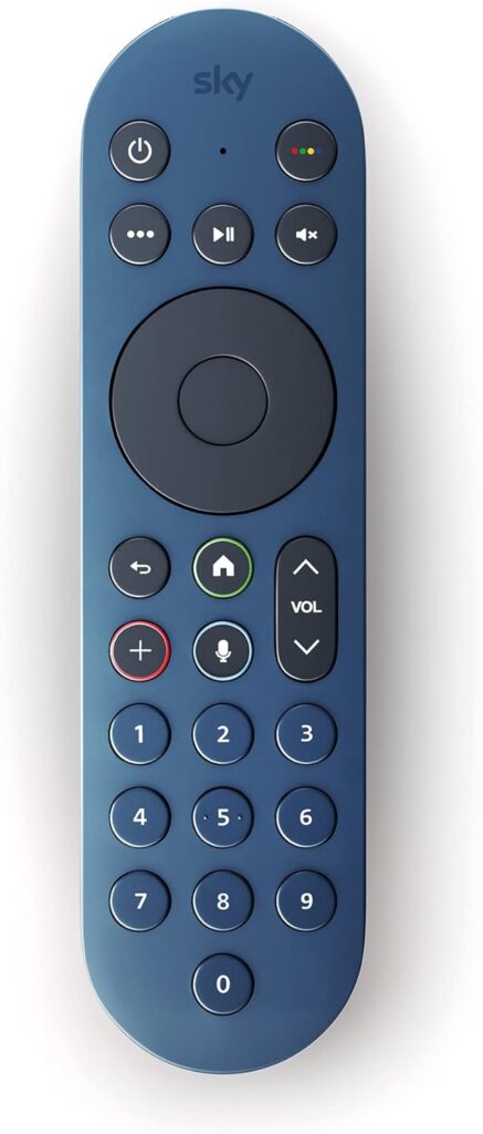 Sky Glass and Sky Stream TV Remote – Ocean Blue