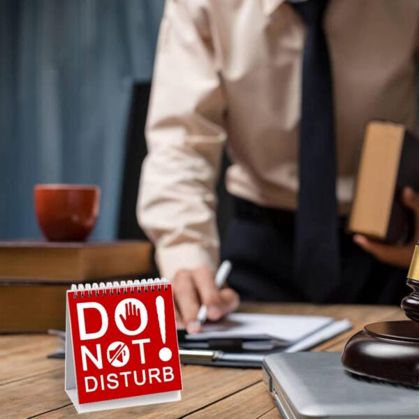 Office Desk Sign,Funny Desk Signs,30 Different Fun and Flip-Over Messages for Office Present,Office Desk Accessories,A Present for colleague,Mother's Day, Father's Day,Christmas Day（4.7" x 4.7"） - Image 3