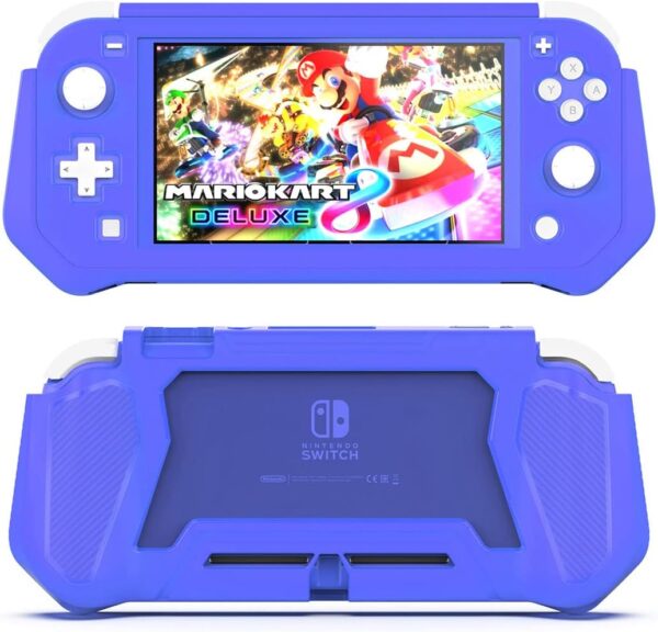 Protective Case for Nintendo Switch Lite, Switch Lite Case with Detachable Screen Protector Cover + Hand Grip Case Compatible with Nintendo Switch Lite 2019 (Navy Blue) - Image 4