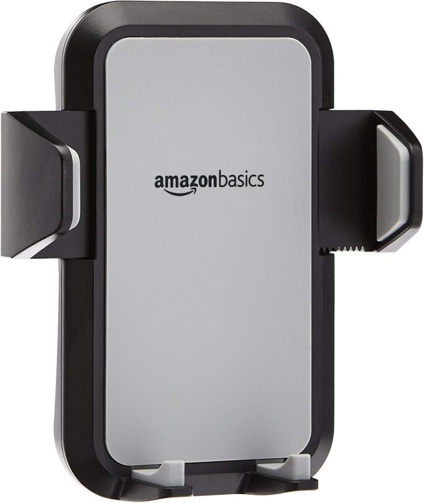 Amazon Basics Universal Smartphone Holder – Air Vent Mount, Grey
