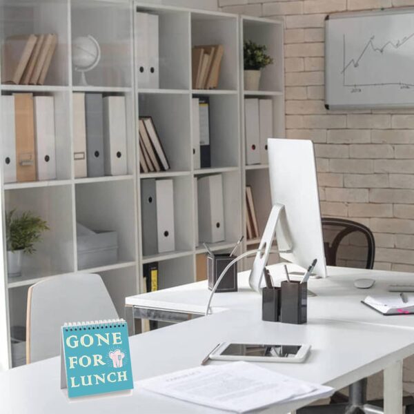 Office Desk Sign,Funny Desk Signs,30 Different Fun and Flip-Over Messages for Office Present,Office Desk Accessories,A Present for colleague,Mother's Day, Father's Day,Christmas Day（4.7" x 4.7"） - Image 6