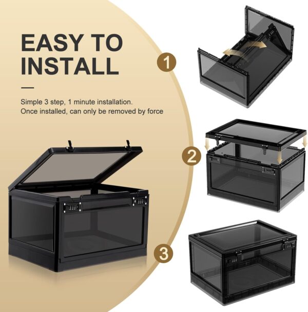 Large Lock Box for Personal Items, Combination Lockable Storage Box for Office Locker/School/Medicine/Snacks/Phone Jail/Electronic/Home - Image 5