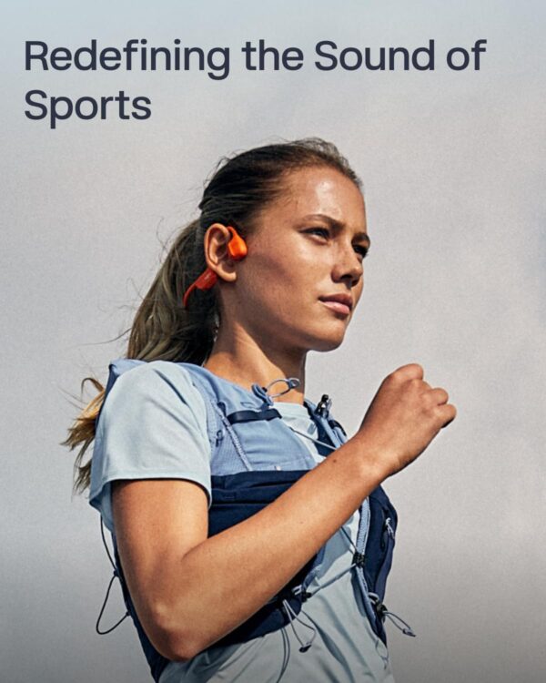 SHOKZ New OpenRun Pro 2 - Open-Ear, Bone Conduction Sport Headphones - with Headband - Sweat Resistant, Workout Headphones - Secure, Wireless, Comfortable Fit-Deep Bass and Smart Mic App - Image 3