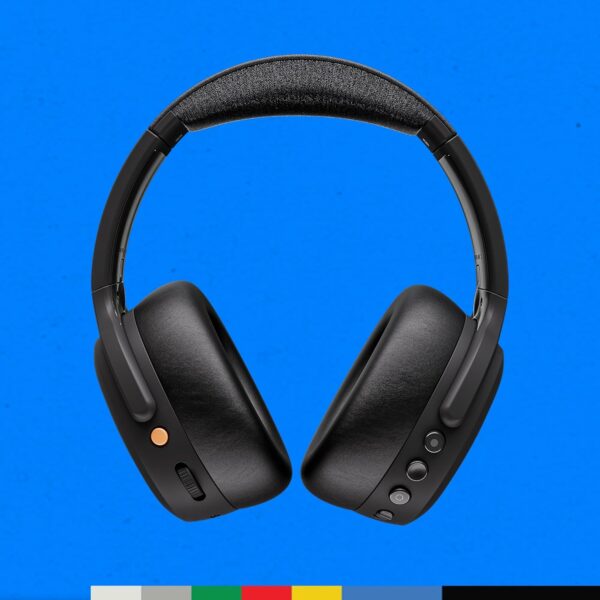 Skullcandy Crusher ANC 2 Over-Ear Noise Canceling Wireless Headphones with Sensory Bass and Charging Cable, 50 Hr Battery, Skull-iQ, Alexa Enabled, Microphone, Works with Bluetooth Devices - Black - Image 2