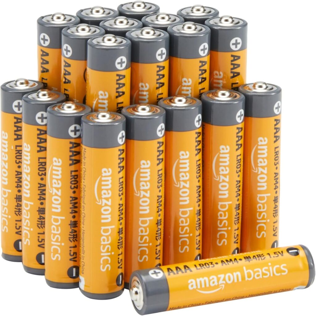Amazon Basics AAA 1.5 Volt Performance Alkaline Batteries, 20-Pack (Appearance may vary)