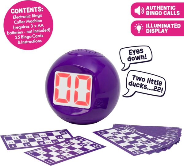 Ideal | Electronic Bingo: Host your own Bingo night at home! | Family Games | 3+ Players | Ages 8+ - Image 2
