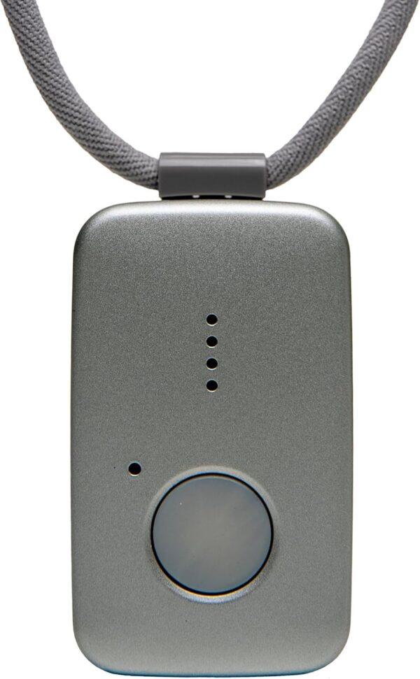 Medical Guardian MGMini – Medical Alert Necklace Systems for Seniors- Fast, Reliable Water-Resistant Panic Button, 4G GPS Tracker with 24/7 Emergency Operator Care -Includes Step Tracking (Silver)