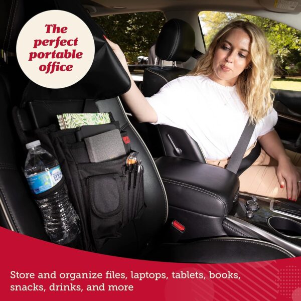 Lusso Gear Car Front Seat Organizer - Storage for Laptop/iPad/Office Supplies - Durable Passenger Seat Organizer for Car & Truck - For Law Enforcement/Police/Patrol Bag - Image 3