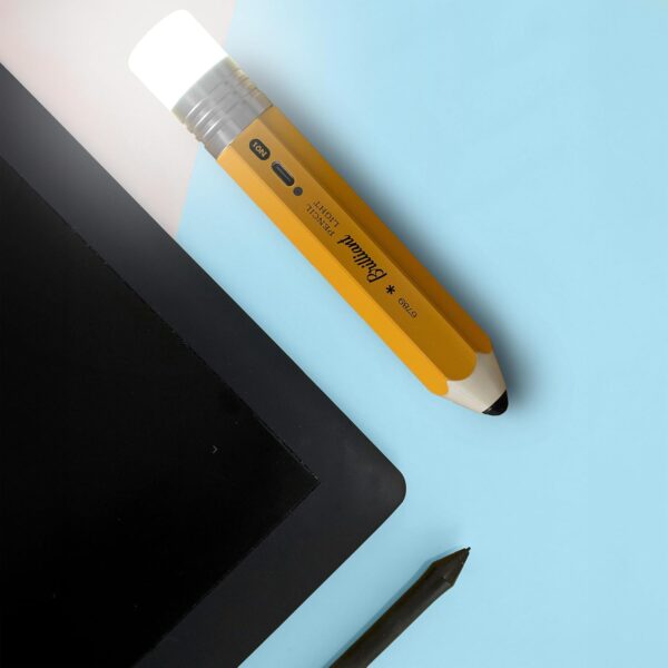 Suck UK - Pencil Light | Table Lamp & Rechargeable Lamp | Desk Accessories & Desk Lamps Office | Cordless Lamp & Bedside Table Lamp | Tables for Bedroom & Office Accessories | Yellow - Image 4