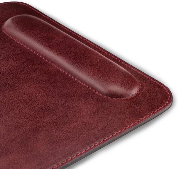 Londo Top Grain Leather Mouse Pad with Wrist Rest – Ergonomic Support, Non-Slip Base, Smooth Surface - Image 3