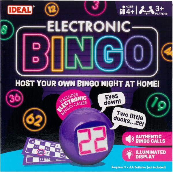 Ideal | Electronic Bingo: Host your own Bingo night at home! | Family Games | 3+ Players | Ages 8+ - Image 6