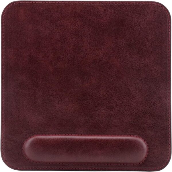 Londo Top Grain Leather Mouse Pad with Wrist Rest – Ergonomic Support, Non-Slip Base, Smooth Surface - Image 6
