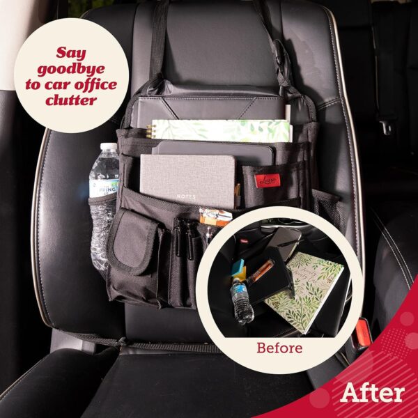 Lusso Gear Car Front Seat Organizer - Storage for Laptop/iPad/Office Supplies - Durable Passenger Seat Organizer for Car & Truck - For Law Enforcement/Police/Patrol Bag - Image 4