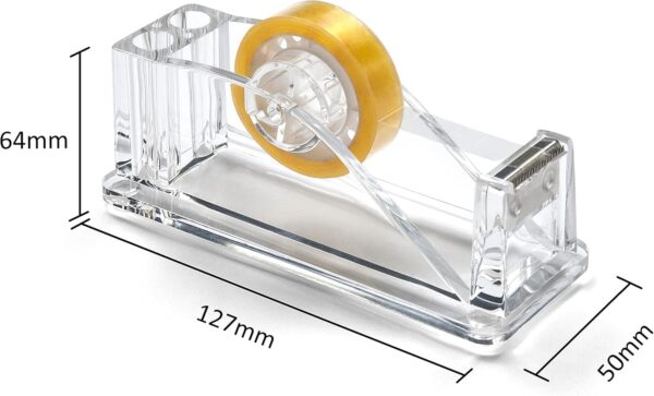 OSCO Clear Acrylic Tape Holder with Tape - Image 4