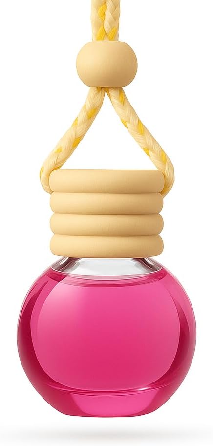 NIX LONDON UK Pink Sol Car Air Freshener | Exotic & Fruity Perfume-Inspired Car Diffuser for Women | Long-Lasting Red Fruits, Florals & Amber Scent | Luxury Gift & Air Freshener Oil