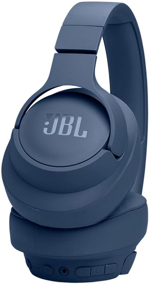 JBL Tune 770 NC Wireless Over-Ear Bluetooth Headphones with Adaptive Noise-Cancelling Technology and 70-Hour Battery Life, Blue