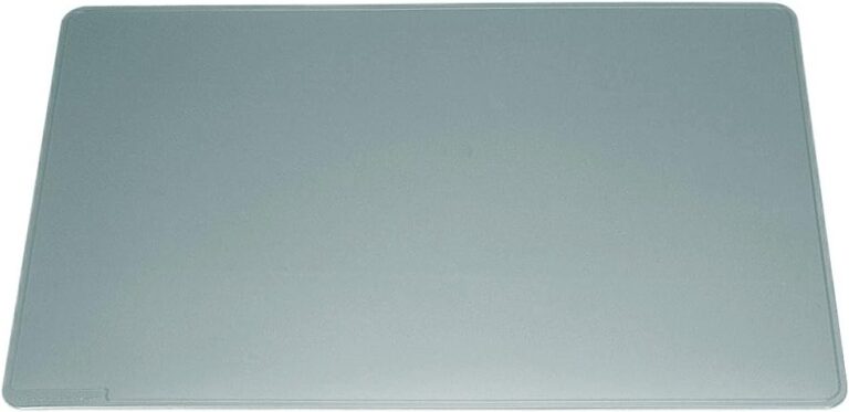 Durable Desk Mat with Contoured Edges in Grey, 65 x 50cm, Pack of 1, Comfortable To Use, Ideal for Offices, Meeting Rooms, Home Office, etc.
