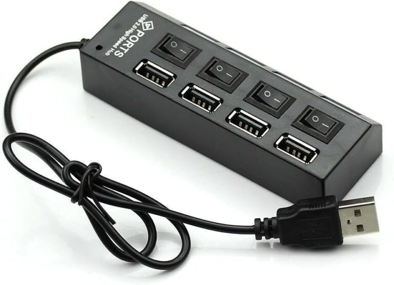 Ewayz USB Hub 3.0, USB Splitter 4 Port Ultra Slim with High Speed Data Transfer, USB Extender for Mouse, Keyboard, Flash Drive, U Disk, Printer, Compatible with Laptop, Desktop PC, Xbox, PS5, and More
