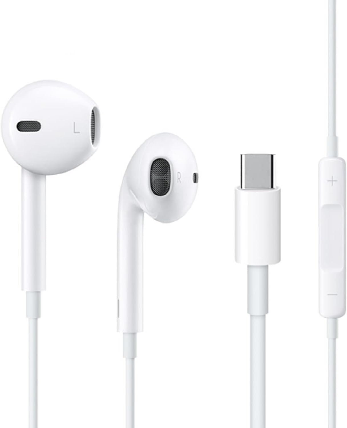 USB C Headphones for iPhone 16 Earbuds USB C Wired Earphones with Mic & Remote Control Noise Cancelling for iPhone 15 pro, iPad Pro, Galaxy S23/S22/S21/S20/Ultra Note 10/20, Pixel 7/6/6a/5/4