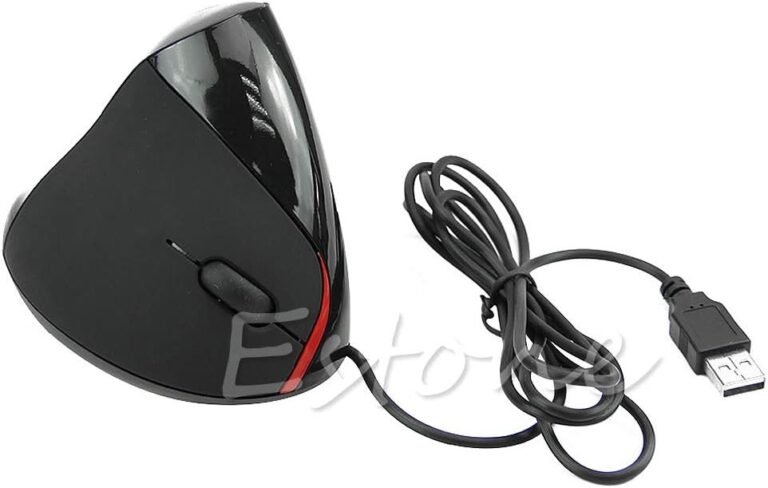 lyqdxd Mute Wire Vertical Optical USB Mouse Ergonomic Design for Computer PC Laptop