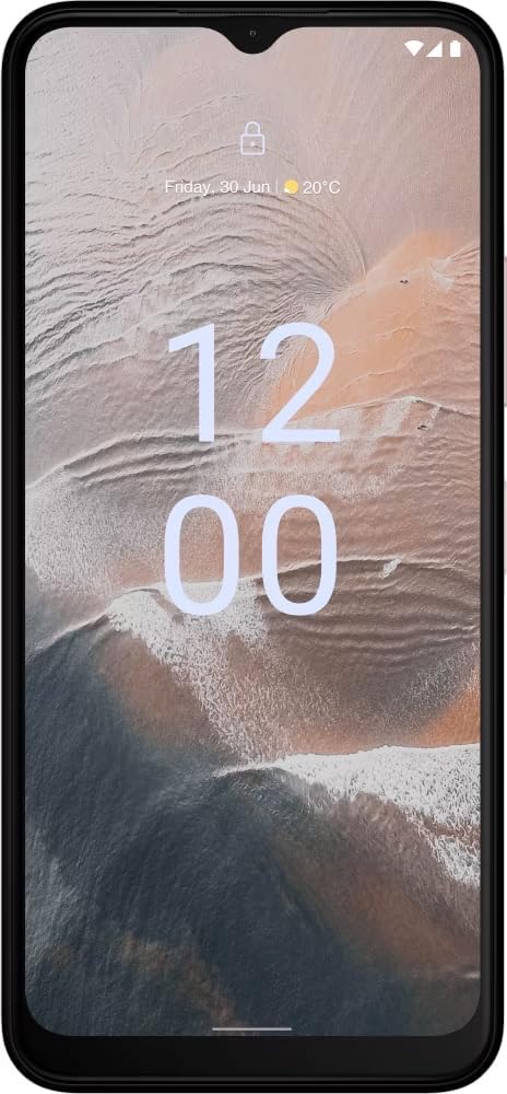 Nokia C32 6.5” HD+ Smartphone with 3GB RAM/64GB ROM, 50MP/8MP Cameras, 5000 mAh 3-day Battery Life, Toughened Glass back, IP52 Rating, Fingerprint sensor & Face unlock, Android 13, Dual SIM – Pink