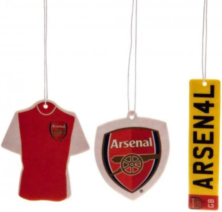 Car Accessories – Official Arsenal FC Air Freshener (3 Pack) – Novelty Football Gift Ideas