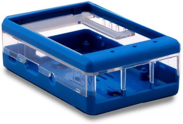 sb components Premium Case for Raspberry Pi 3 B+, 3, 2B and 3.2″ TFT LCD Protective Raspberry Pi & LCD Case Cover – Blue