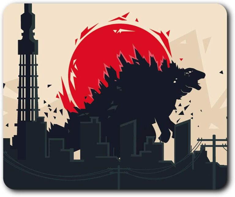 Destination Vinyl Ltd zilla Dinosaur Lizard Mouse Mat Pad Computer PC Laptop Gaming Office Home Desk Accessory Gadget 3311