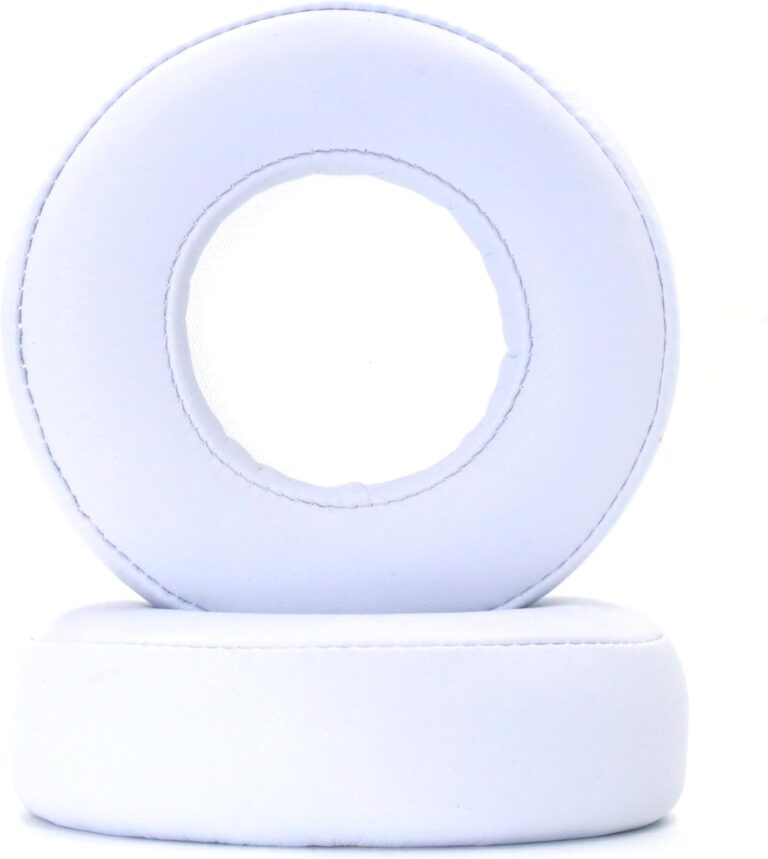 Replacement Ear Pads Compatible with Monster Beats Pro/by Dr Dre Detox Headphones Deluxe Upgrade Earphone Pads Headphone Cover Repair Accessories Ear Pads -White
