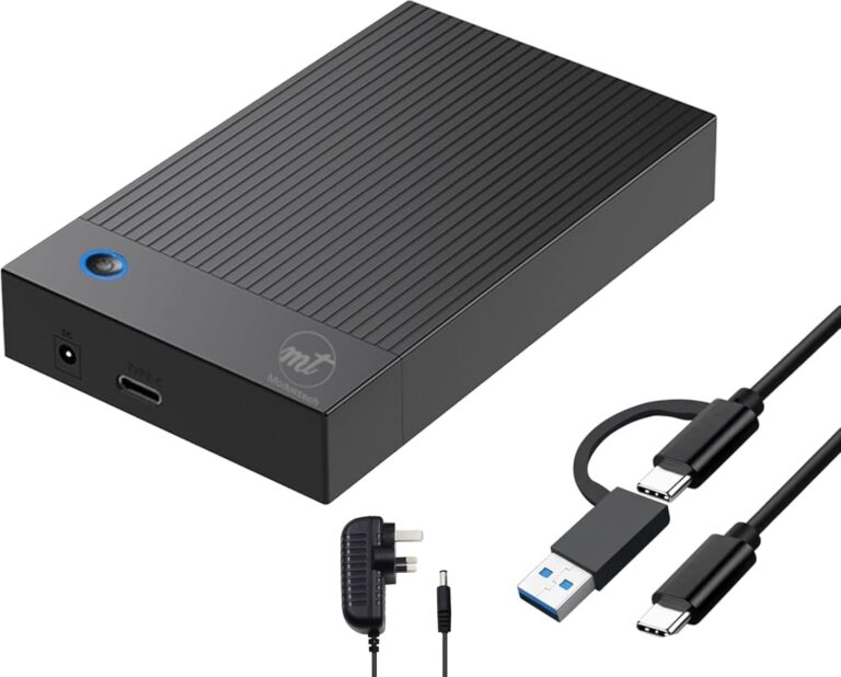 ModusTech External (DESKTOP) Hard Drive 3TB USB 3.0 & Type-C 3.0 – High-Speed Data Storage for PC, Mac, Laptops, and Gaming Consoles – Durable Design, Compatible with Windows, MacOS, Linux (20, TB)