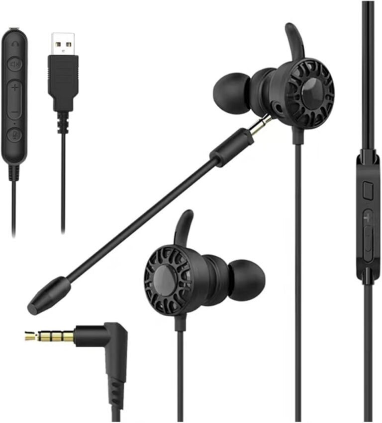 Discover D714U Wired 3.5mm and USB Earbud Headset for Business Calls, Meetings and Personal Use | Compatible with apps Like RingCentral, Avaya, Zoom, MS Teams and More