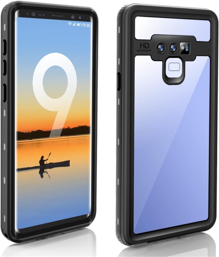 IMEIKONST Samsung Galaxy Note 9 IP68 Waterproof Case, Heavy Duty Front and Back Cover Full Body 360° Protective Shockproof Underwater Dustproof Armor Phone Case for Samsung Note 9. Black FS