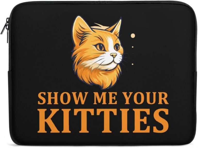 Show Me Your Kittie’s Laptop Sleeve Case Laptop Bag Shockproof Protective Computer Cover Briefcase Carrying Bag 15inch