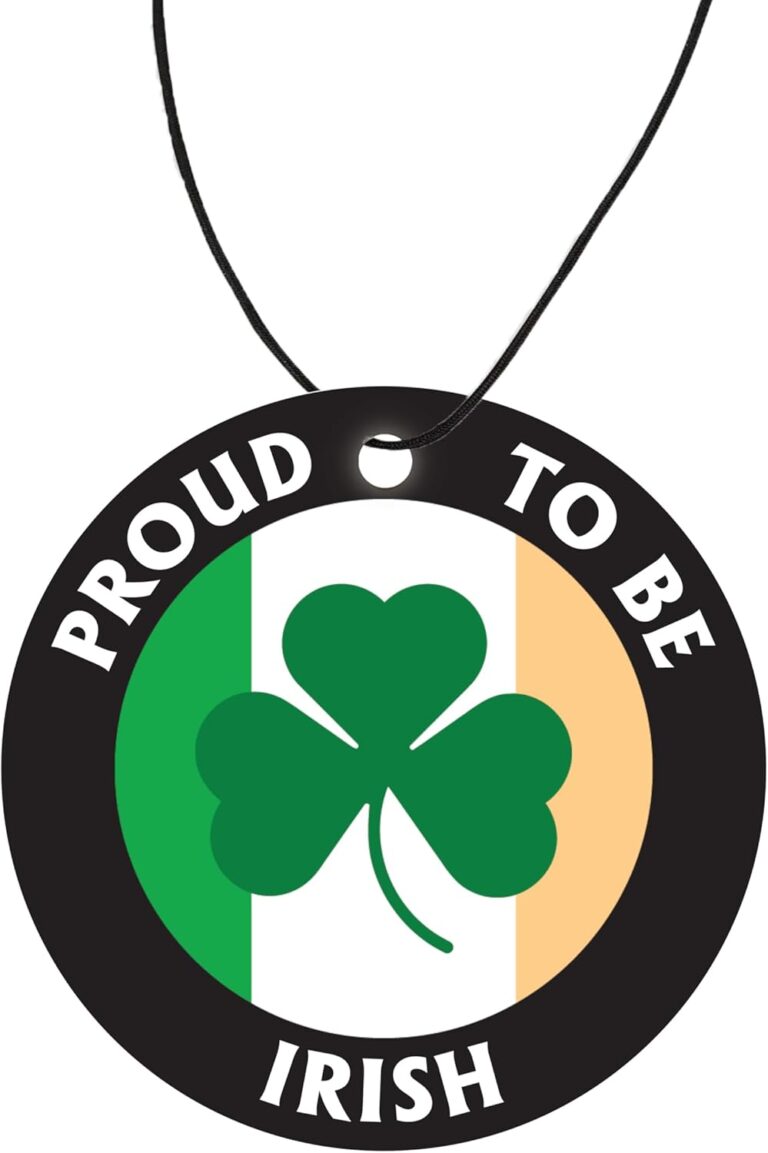 Proud To Be Irish Car Air Freshener (Fun Birthday/Flag Patriotic/Xmas Christmas Stocking Filler/Secret Santa/Unique Novelty Scented Gift)