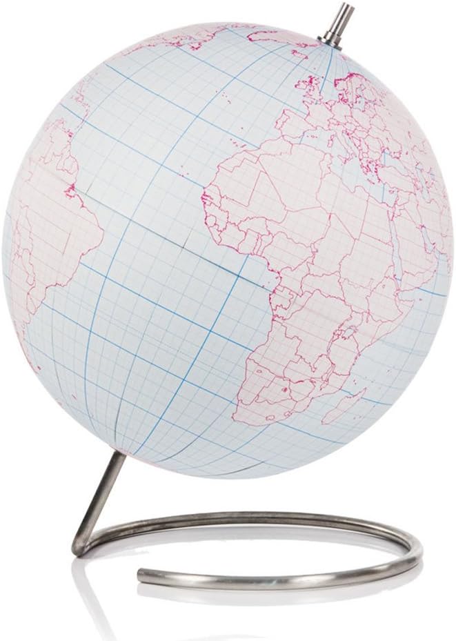 Suck UK Large Original Desktop Journal Globe | Large | Educational World MAP | Travel Accessories | Adventure & Memories Display | Space to Doodle | 30cm