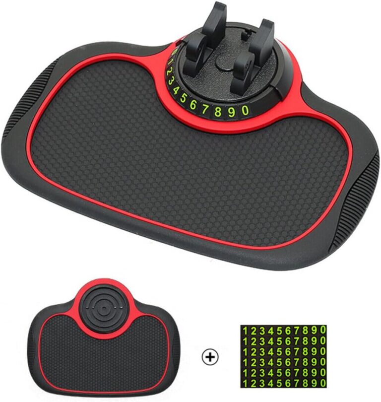 WEISIPU Multifunction Car Anti-Slip Mat Auto Phone Holder Car Stand Anti Skid Pad Non Slip Dashboard Mount Mat Number Parking Phone Holder