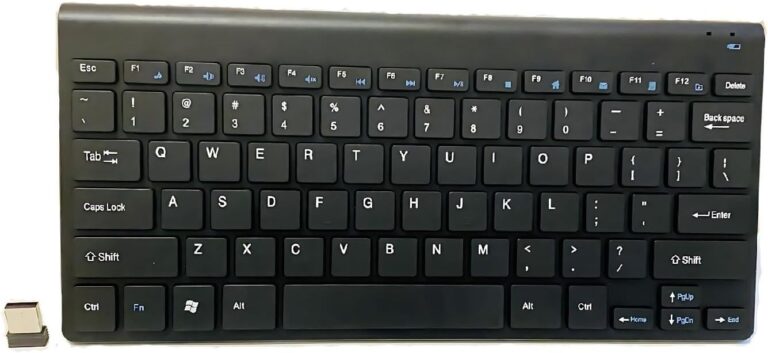 2.4G Wireless Keyboard for Windows and Chrome OS – Compact Mini Design with UK Layout, Silent Whisper-Quiet Keys for Comfortable and Noise-Free Typing, Ideal for Office and Home Use