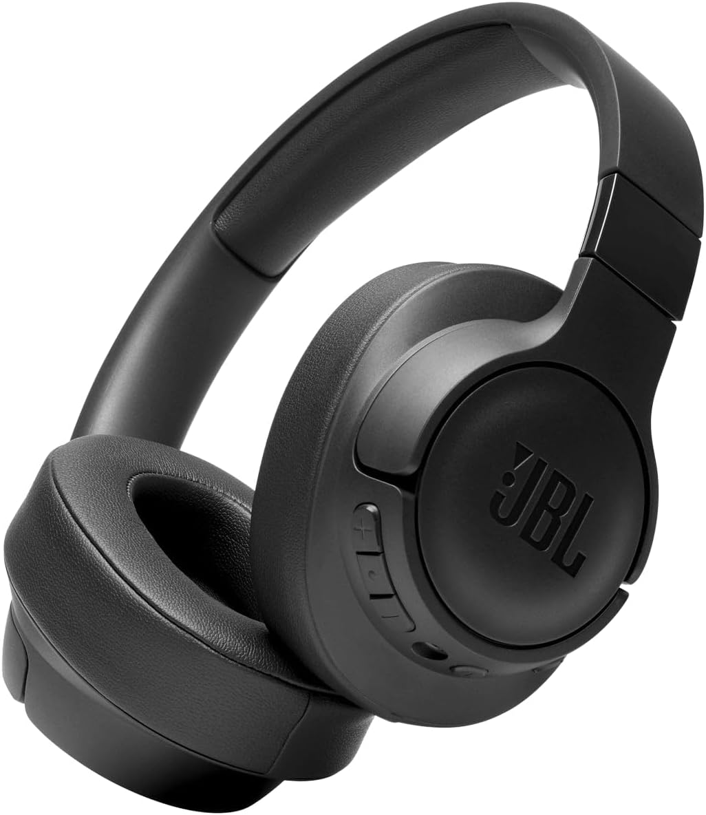 JBL Tune 760 NC Wired and Wireless Over-Ear Headphones with Built-In Microphone, Active Noise-Cancelling and Hands-Free Controls, Black