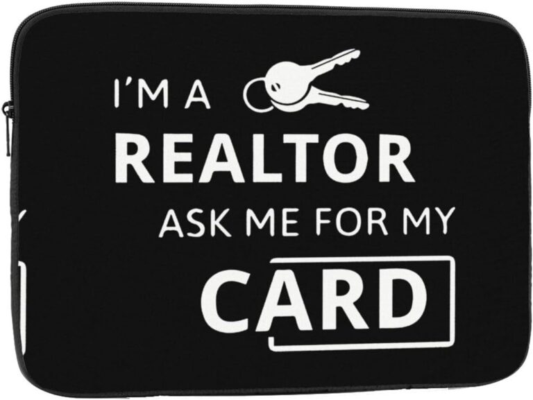 I’m A Realtor Ask Me Print Laptop Case Water-Resistant Protective Laptop Bags Business Lightweight Computer